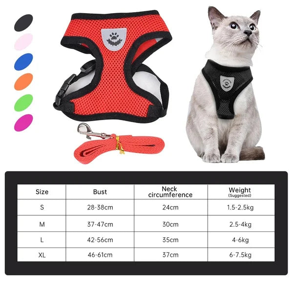 Pet Adjustable Vest Walking Leash